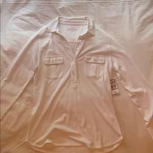 Vineyard Vines women’s long sleeve white blouse
